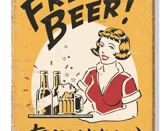 Free Beer Morgen 2 "x 3" Magnet
