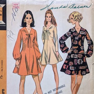 1960 Long Sleeve Mini Dress - Etsy