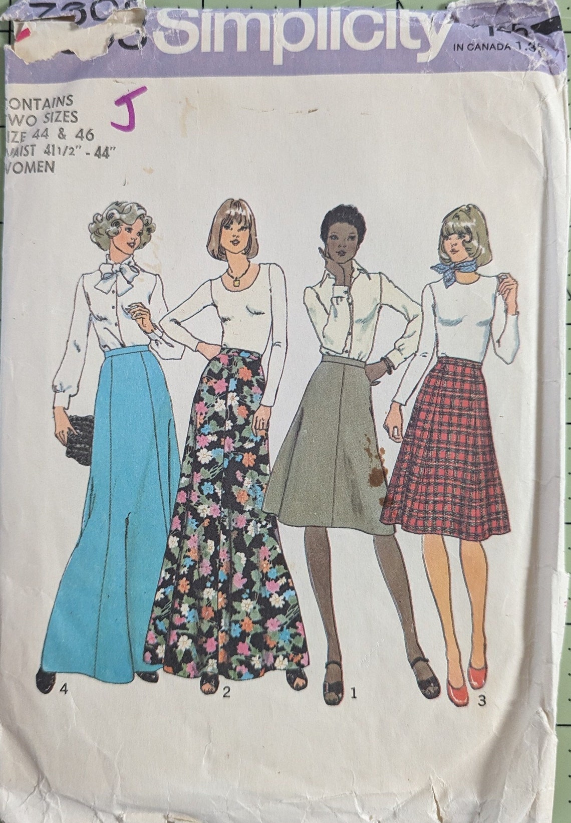 Simplicity Patterns 41 SIMPLICITY 7308 Size 44-46 Waist 41 1/2-44