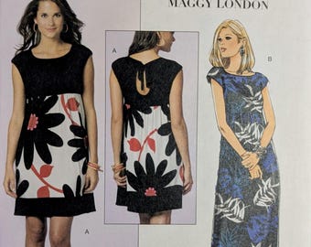 Butterick B5456 5456 Pattern UNCUT Easy Maggy London Design Stretch Knit  Pull Over Dress Keyhole Back Size 8 10 12 14 or 16 18 20 22 24 - Etsy