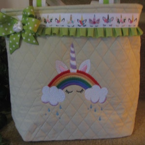 Unicorn Theme Tote Bag image 1