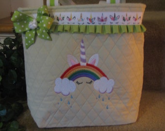 Unicorn Theme Tote Bag