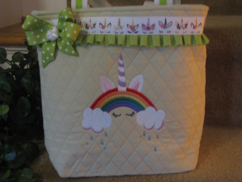 Unicorn Theme Tote Bag image 1