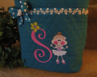 Monogrammed Dance Bag
