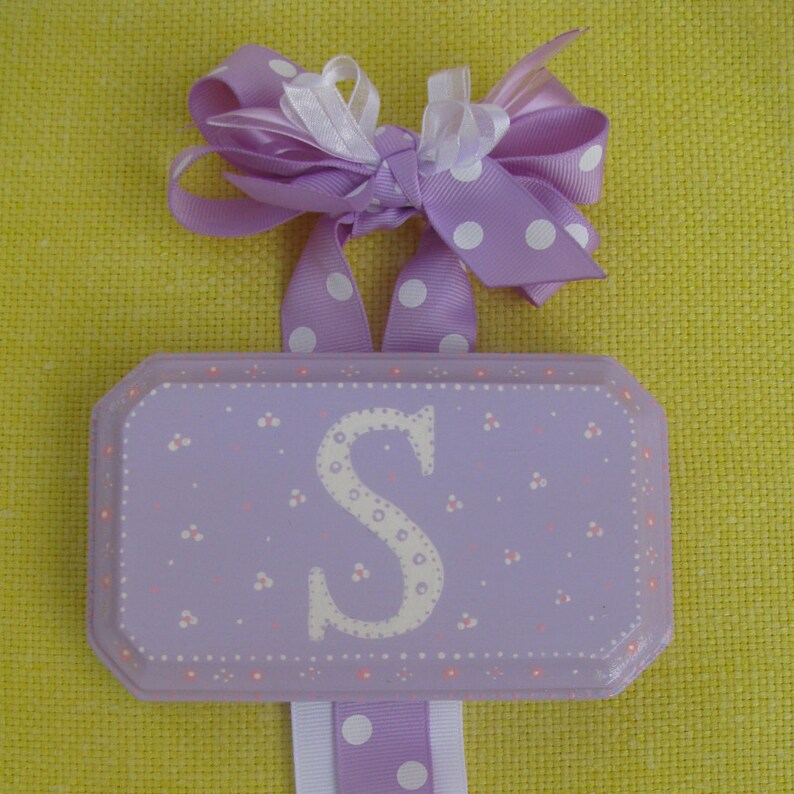 Personalized Hair Ribbon Hanger image 3