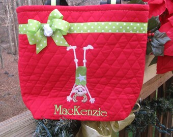 Personalized Gymnastics Tote