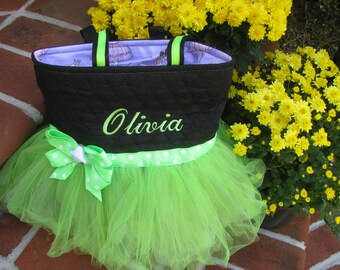 Personalized Green Ballet Tutu Bag