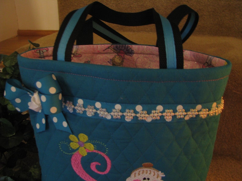 monogrammed ballet bag