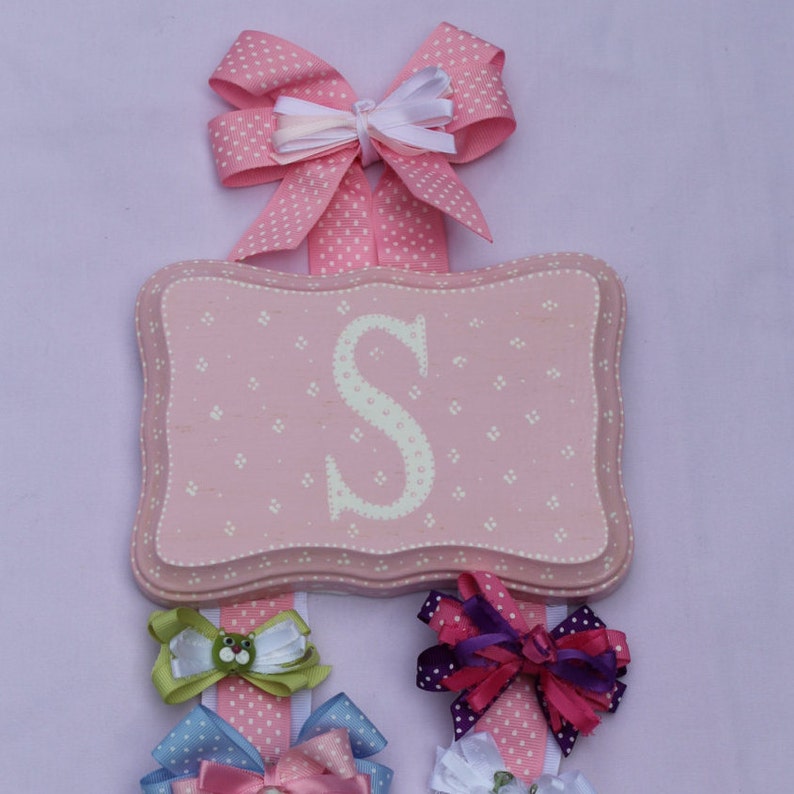 Large Personalized Double Ribbon Hanger Etsy