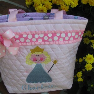 Personalized Princess Tote Bag image 2