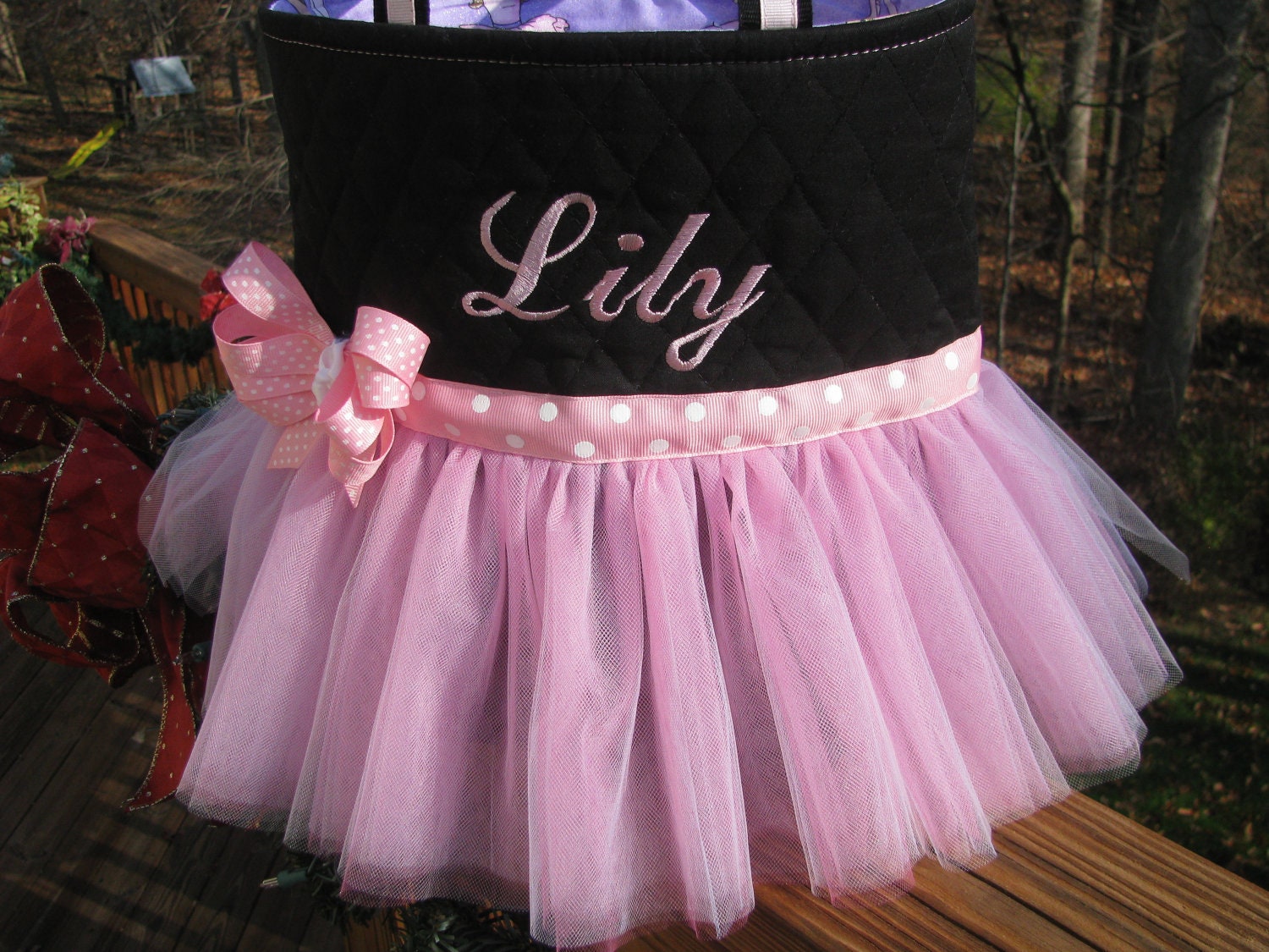 Personalized Ballet Pink Tutu Bag - Etsy