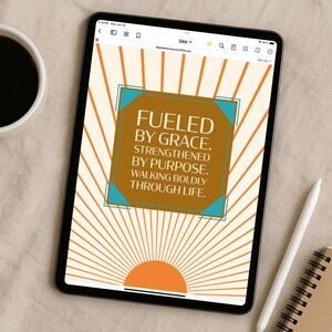 Mom Strong Daily Digital Planner PDF | Undated Digital Planner for Homeschool Moms | Faith Based with Daily, Weekly, & Monthly Layout