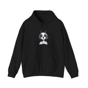 Alien Long Sleeve Hoodie Pullover Cute Dog Hoodie, Cozy Animal Sweatshirt for Dog Lovers, Perfect Gift for Friends, Pet Lover Apparel, Fun Casual Wear
