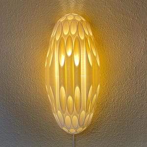 OVOID statement plug-in wandkandelaar: op Rougier geïnspireerde moderne, unieke wandverlichting voor in het midden van de eeuw