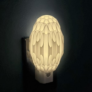 OVOID plug-in nachtlampje: RGB meerkleurig of wit, op rougier geïnspireerde omgevingsgloed