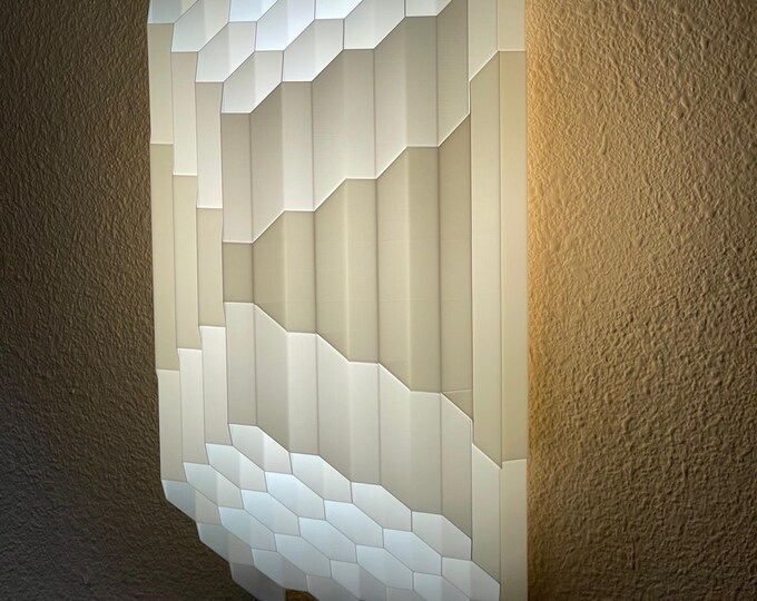 PRISM 16" Tall Wall Sconce w/ 12ft Plug-In Cord, Optional Color Bulb & Remote Control