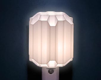 Luz noturna LED de tomada COLUMN: brilho ambiente com sensor automático