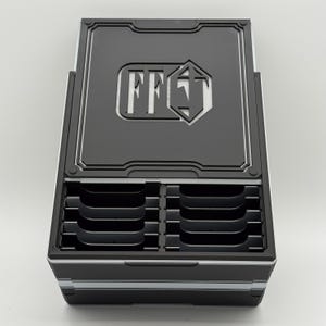 Final Fantasy - CubeKeepr™ 400 Box - Holds 400+ Double Sleeved Cards - FF MTG Magic: The Gathering Cube Storage Box
