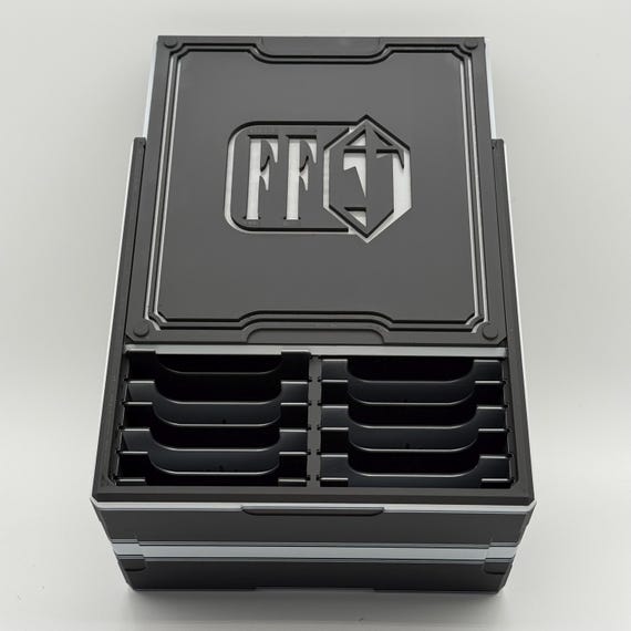 Final Fantasy - CubeKeepr™ 400 Box - Holds 400+ Double Sleeved Cards - FF MTG Magic: The Gathering Cube Storage Box