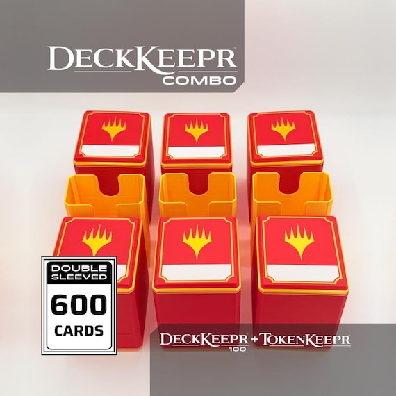 DeckKeepr 100 Add-On Bundle: 6 Deck Boxes  + 3 TokenKeepr Bins for CubeKeepr 900