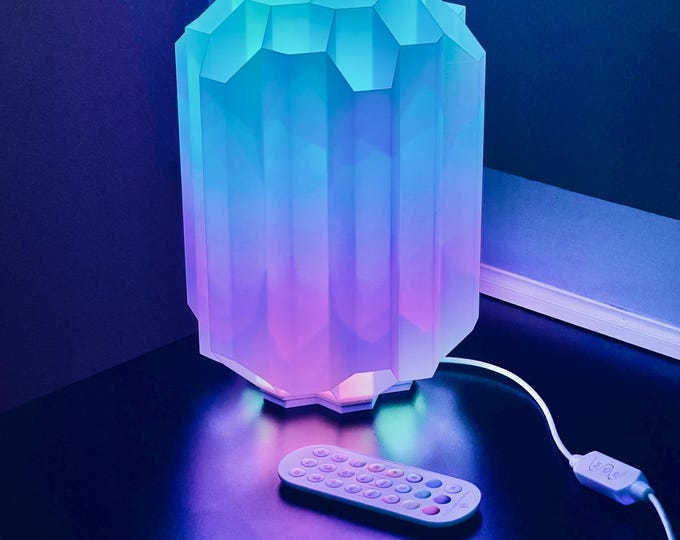 TOWER Animated Light Lamp: Remote Control, RGB Gradient Patterns, Table Light