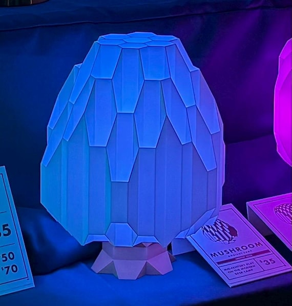 MUSHROOM Ambient Lamp - with White or Color Changing Bulb with Remote