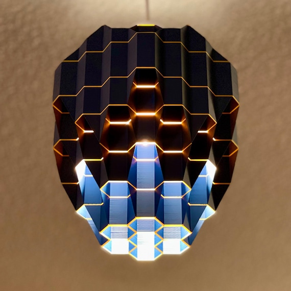 LIMITED EDITION Hexagon Diamond 10" Plug-In Pendant Light with 15ft Cord, Modern Mood Lamp, Ceiling Light Fixture, Modern Hanging Spot Light