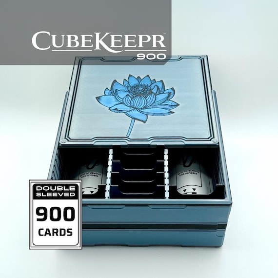 Black Lotus - CubeKeepr™ 900 Box - Holds 900+ Double Sleeved Cards -  MTG Cube Storage Box