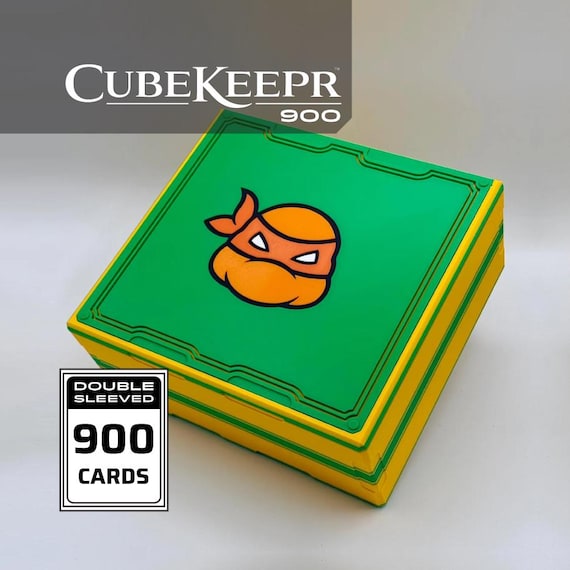 TMNT - CubeKeepr™ 900 Box - Holds 900+ Double Sleeved Cards - MTG Teenage Mutant Ninja Turtles Cube Storage Box