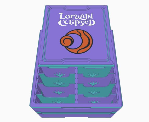 Lorwyn Eclipsed - CubeKeepr™ 400 Box - Holds 400+ Double Sleeved Cards - ECL MTG Magic: The Gathering - Cube Storage Box
