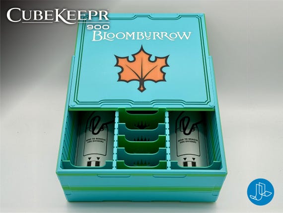 Bloomburrow - CubeKeepr™ 900 Box - Holds 900+ Double Sleeved Cards - MTG BBR Cube Storage Box