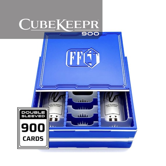 Final Fantasy - CubeKeepr™ 900 Box – Holds 900 Double Sleeved Cards - FF MTG Cube Storage Box