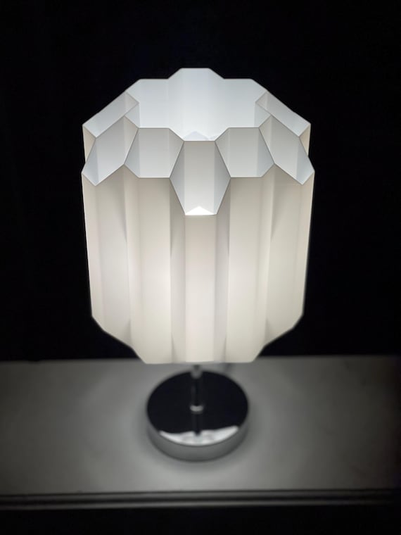 COLUMN Geometric Mid Century Lamp with metal base