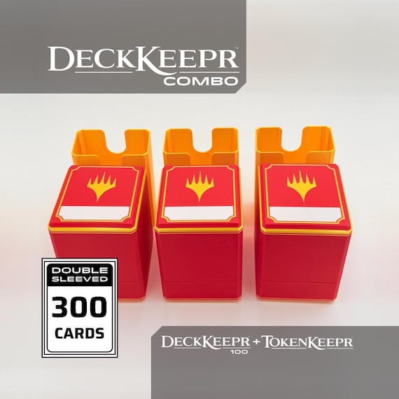 DeckKeepr 100 Add-On Bundle: 3 Deck Boxes  + 3 TokenKeepr Bins for CubeKeepr 900