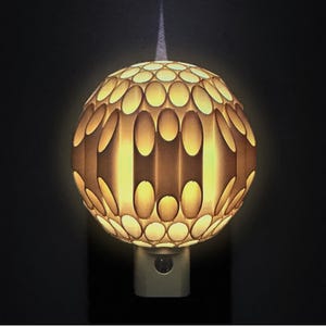 Spheroid Plug-In LED Night Light: Rougier Inspired Ambient Glow