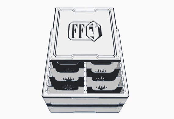 Final Fantasy - CubeKeepr™ 400 Box - Holds 400+ Double Sleeved Cards - FF MTG Magic: The Gathering Cube Storage Box