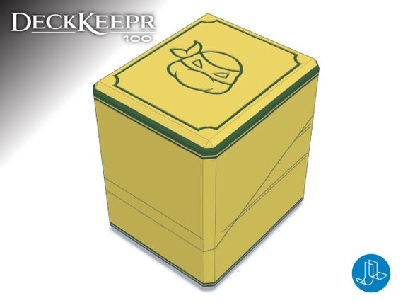 DeckKeepr 100 Deck Box for MTG TMNT Cards | Compatible with CubeKeepr 900 & Other Storage Boxes - Teenage Mutant Ninja Turtles Set
