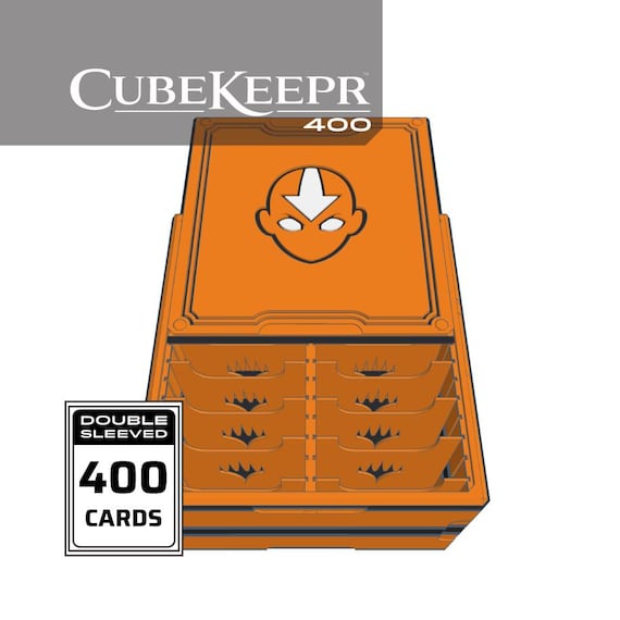 Avatar: The Last Airbender - CubeKeepr™ 400 Box - Holds 400+ Double Sleeved Cards - ATL MTG Cube Storage Box