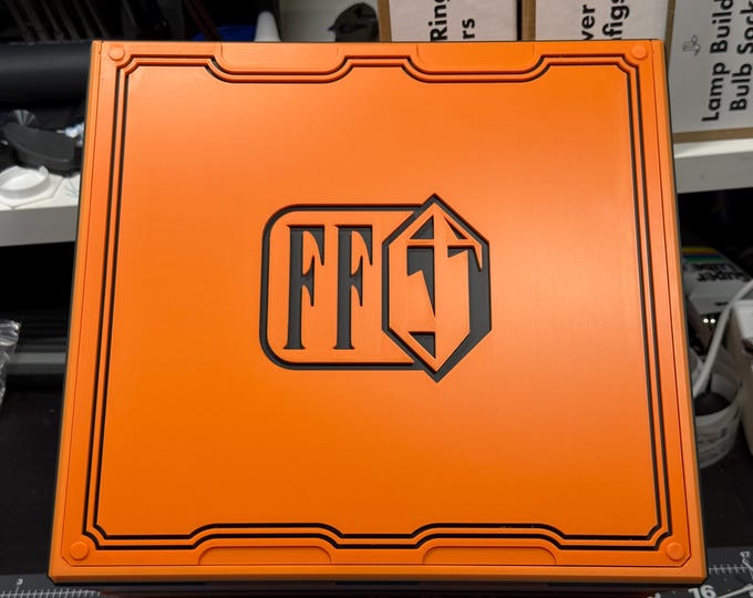 Final Fantasy MTG CubeKeepr™: Holds 900 Double Sleeved Cards, Includes 15 Dividers, Card Storage Box