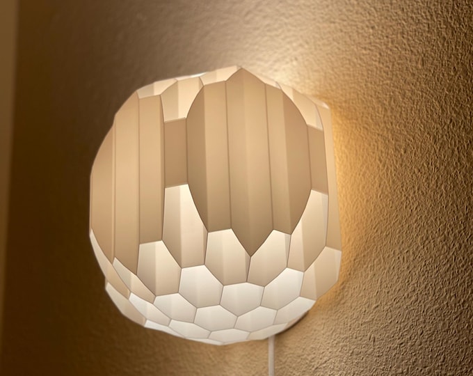 SPHERE Mid Century Plug-In Wall Sconce: Art Deco Inspired, Renter Friendly Installation