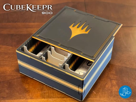 Magic: The Gathering - CubeKeepr™ 900 Box - Holds 900+ Double Sleeved Cards - MTG Cube Storage Box