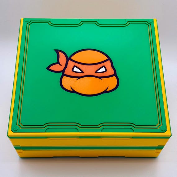 TMNT - CubeKeepr™ 900 Box - Holds 900+ Double Sleeved Cards - MTG Teenage Mutant Ninja Turtles Cube Storage Box