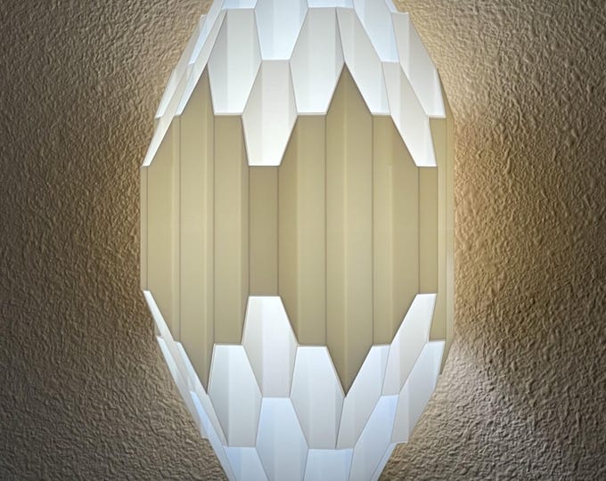 CRYSTAL Plug-In Wall Sconce: Art Deco 12ft Cord, Multiple Wall Mount Options, Renter Friendly
