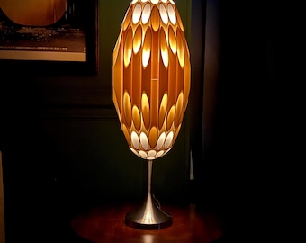 OVOID TALL Stem Lamp with Gold Metal Base
