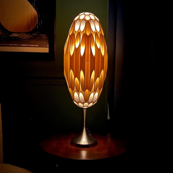 OVOID TALL Stem Lamp with Metal Base