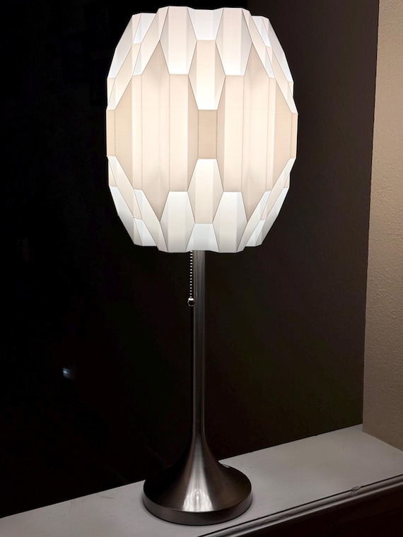 OPAL Table Lamp: Uses standard bulbs, Brushed Metal Base