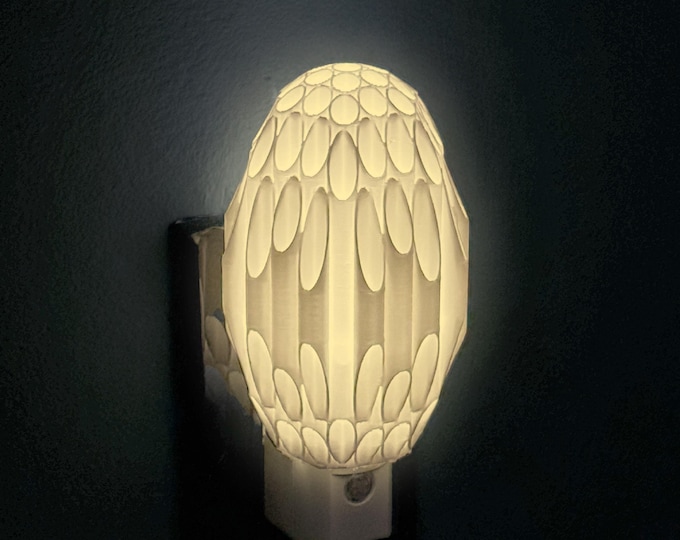 OVOID Plug-In Night Light: RGB Multi-Color or White, Rougier Inspired Ambient Glow