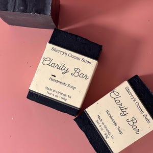 Tea Tree & activated charcoal Face Soap for Acne Prone Skin Handmade Detox Facial Bar Natural Skincare Soap Bar Handmade Soap for Oily Skin