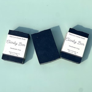 Charcoal Tea Tree Face Soap for Acne Prone Skin Handmade Detox Facial Bar Natural Skincare Soap Bar Handmade Soap for Oily Skin
