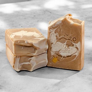 Oatmeal Milk and Honey Fragranced Handmade Exfoliating Soap Handmade Soap Moisturizing Soap Oatmeal Soap Face Bar Gentle Soap Face and Body